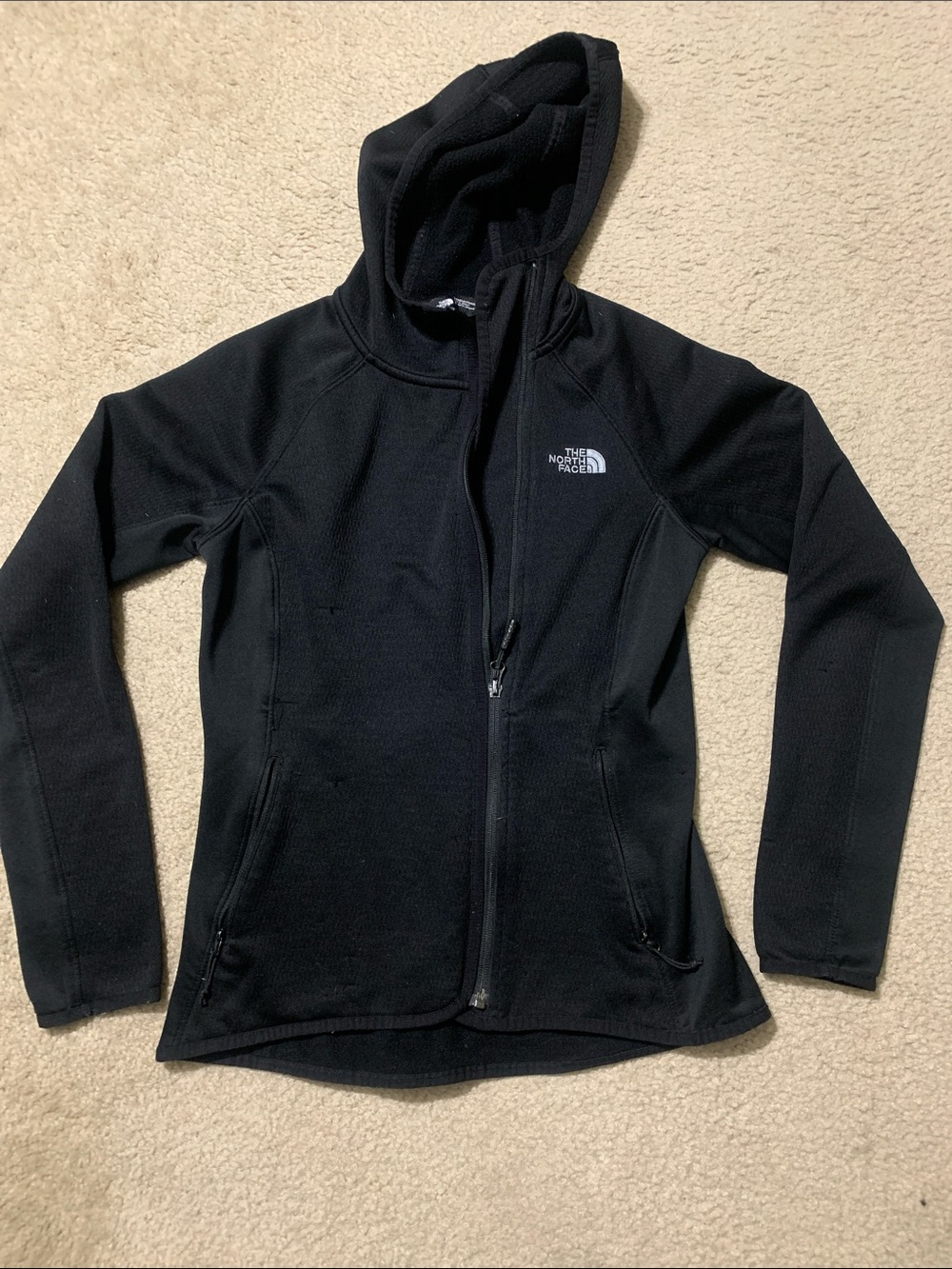 The North Face Women’s Black Hooded Full-Zip Utility Jacket